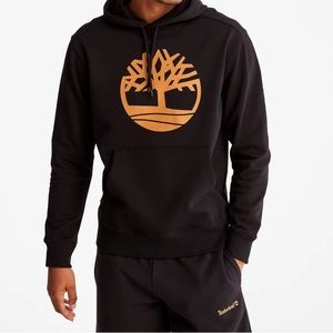 timberland tree-logo hoodie. size medium unisex.